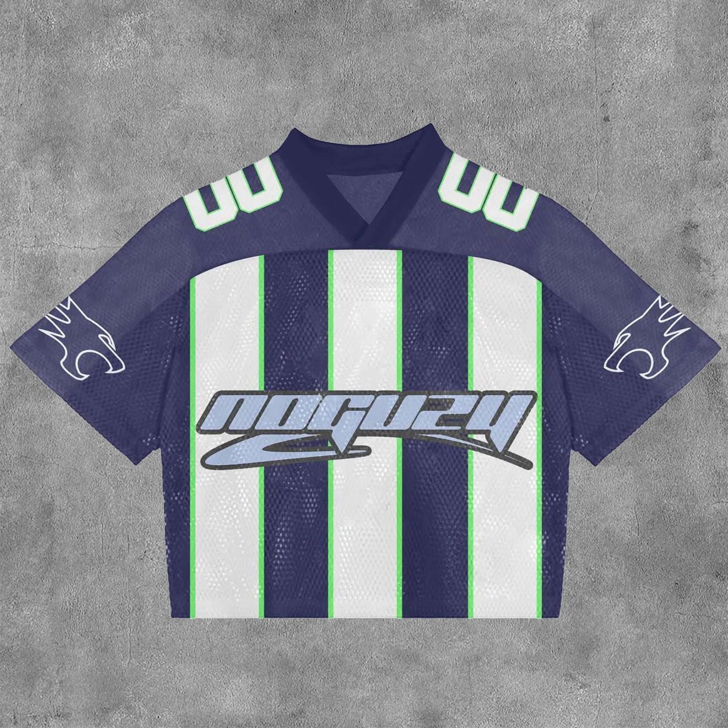 Men's V-Neck Digital Printed Cropped Jerseys.