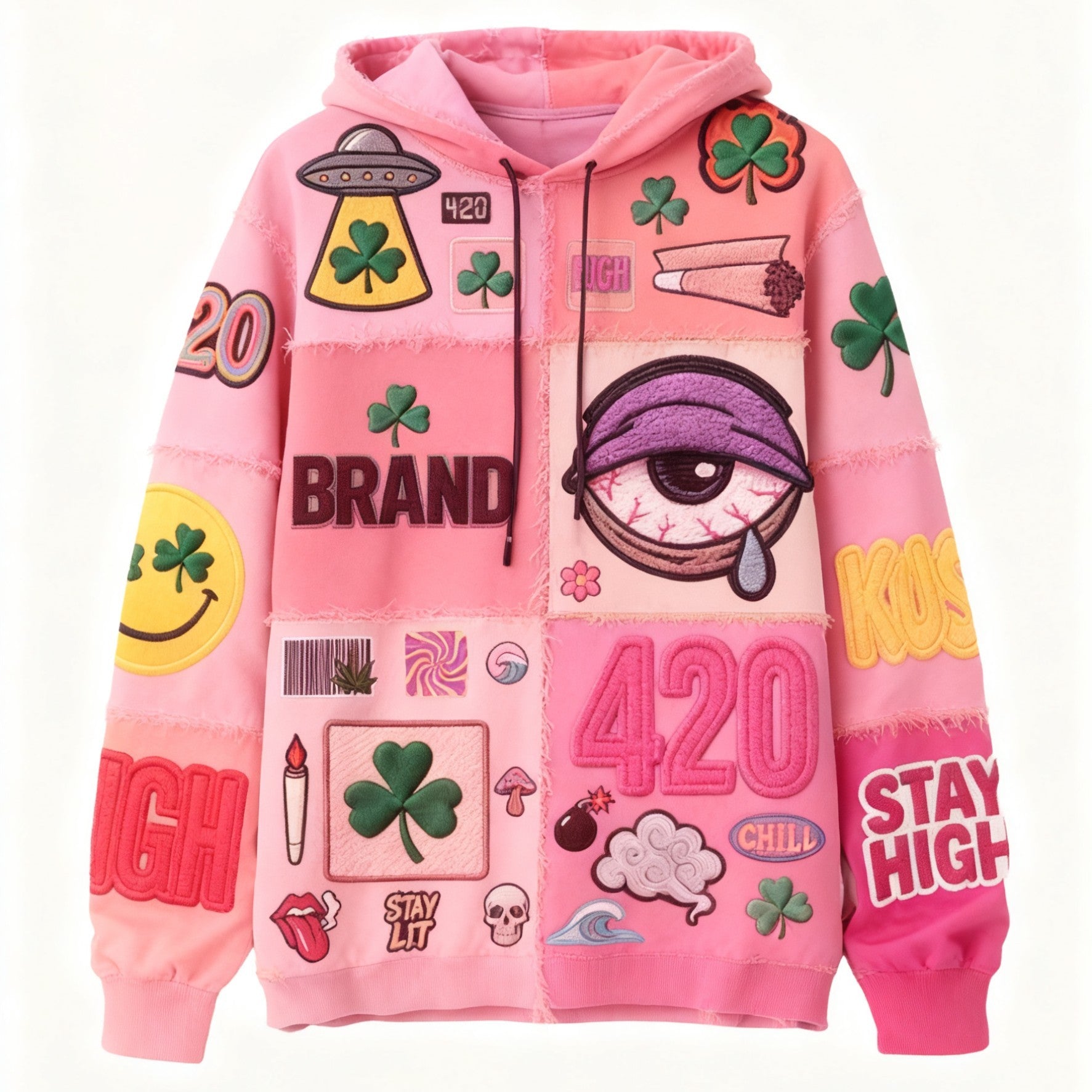 Unisex 420 Fashion Hip-Hop Hoodie.