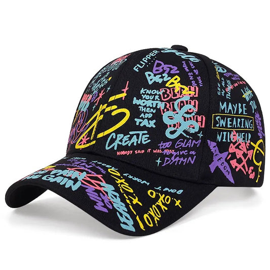 Unisex Graffiti Hip-Hop Baseball Cap.