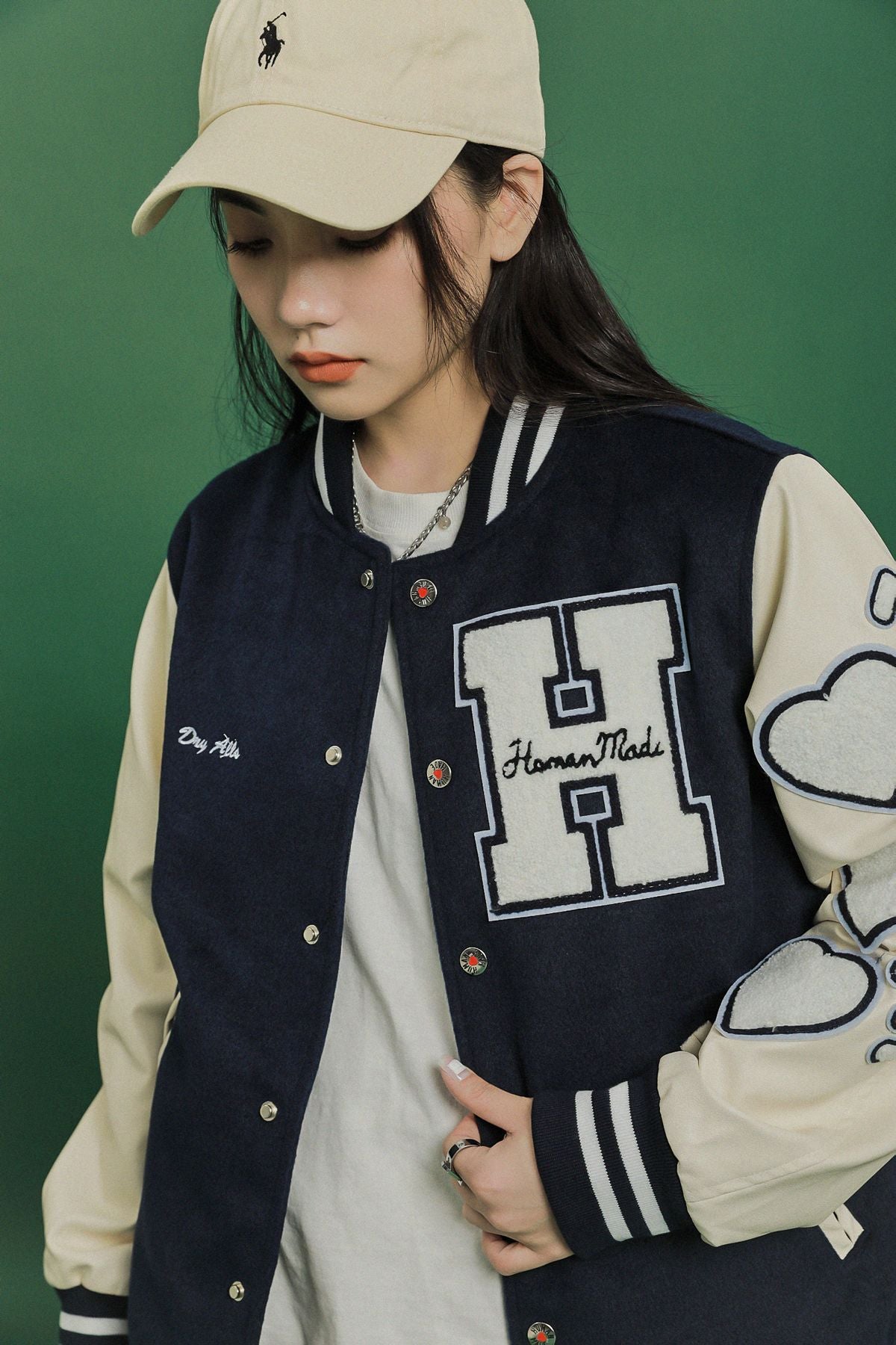 Unisex Cotton Varsity Jacket.