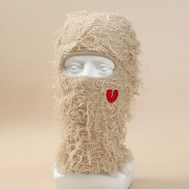 Single Hole Embroidery Knitted Mask.