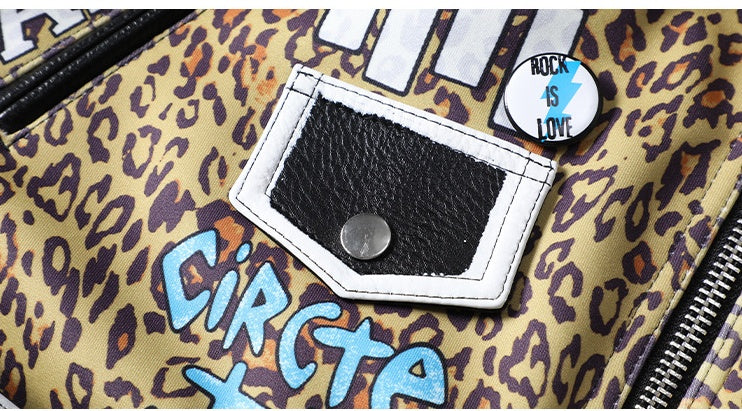 Women's European & American Fashion Leather Motorcycle Jacket.