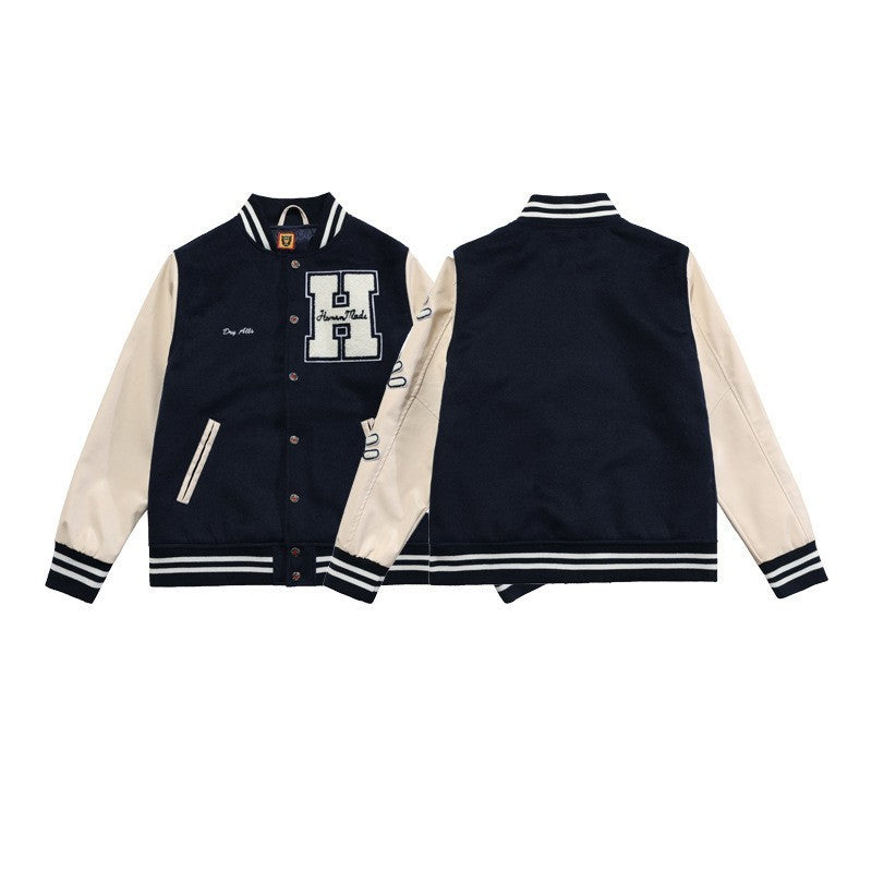 Unisex Cotton Varsity Jacket.