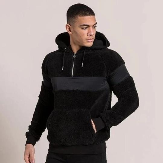 Men's Polyester Long Sleeve Hoodie.