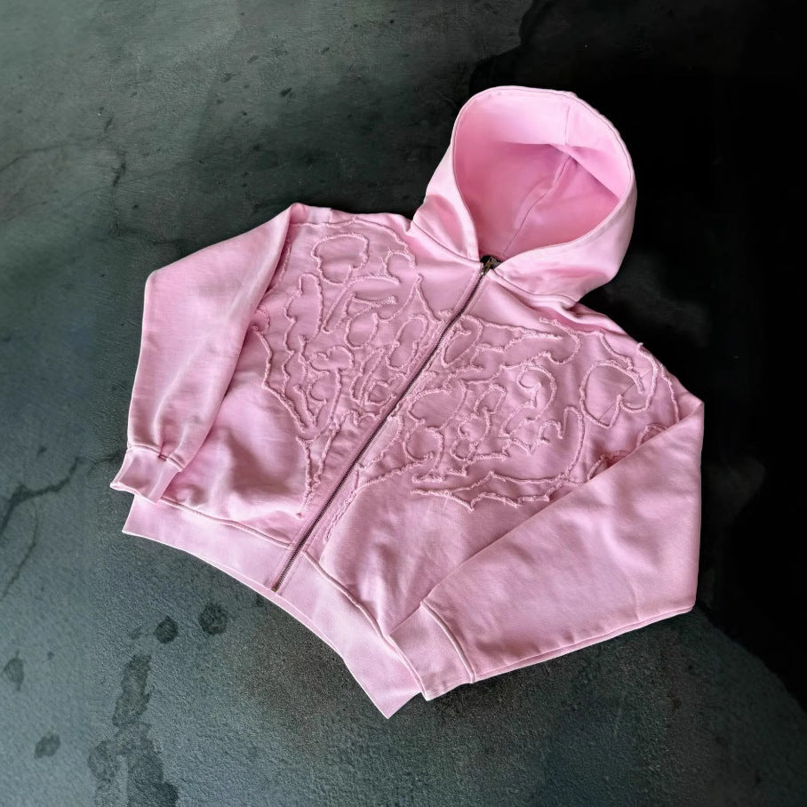 Women's Street Style Cardigan Zip Hoodie.