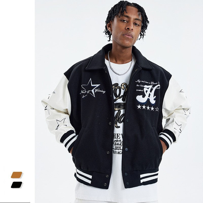 Men's American Retro Varsity Jacket.