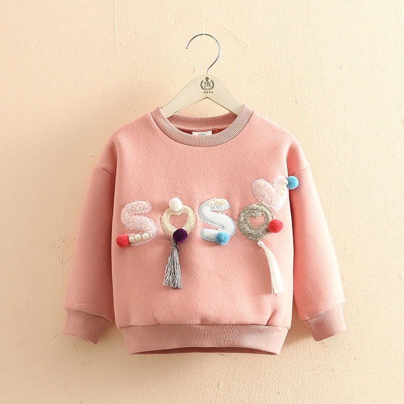 Baby Girls Pearl Winter Sweatshirt.