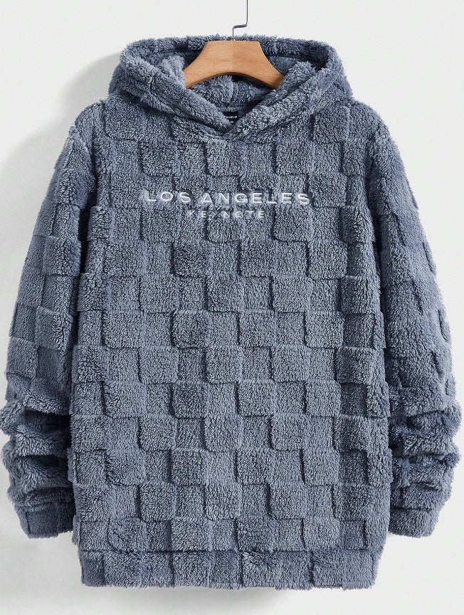 Men's Wool Pullover Hoodie.