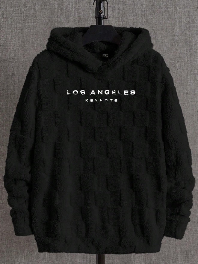 Men's Wool Pullover Hoodie.