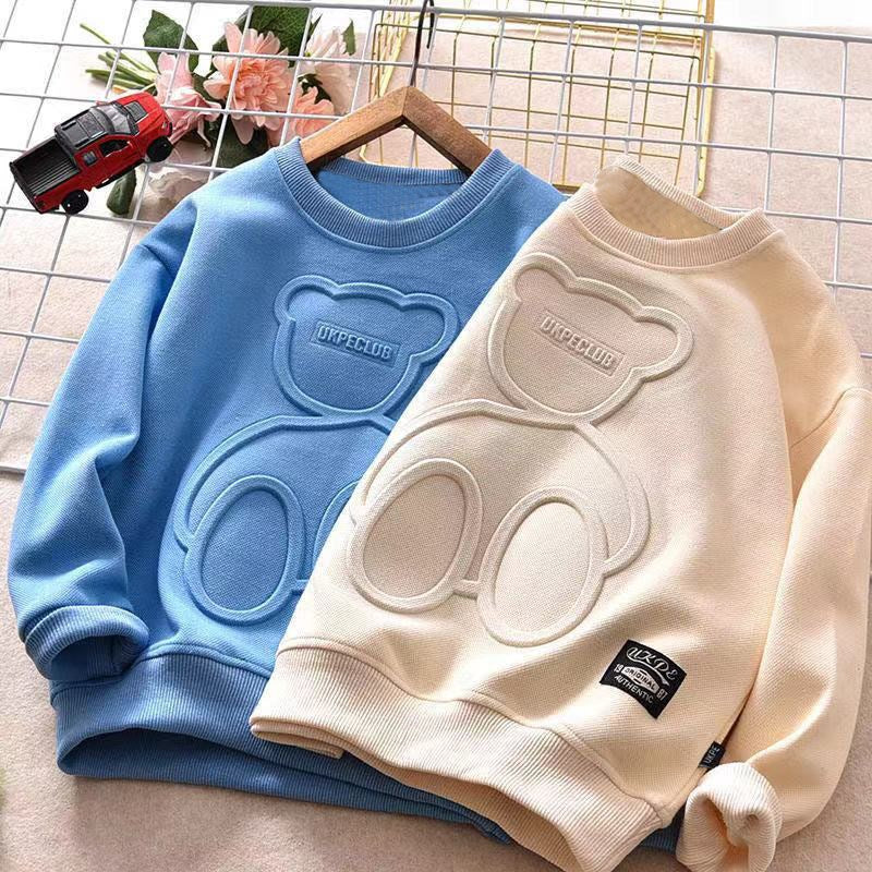 Children's Puff Print Cotton Sweatshirt.