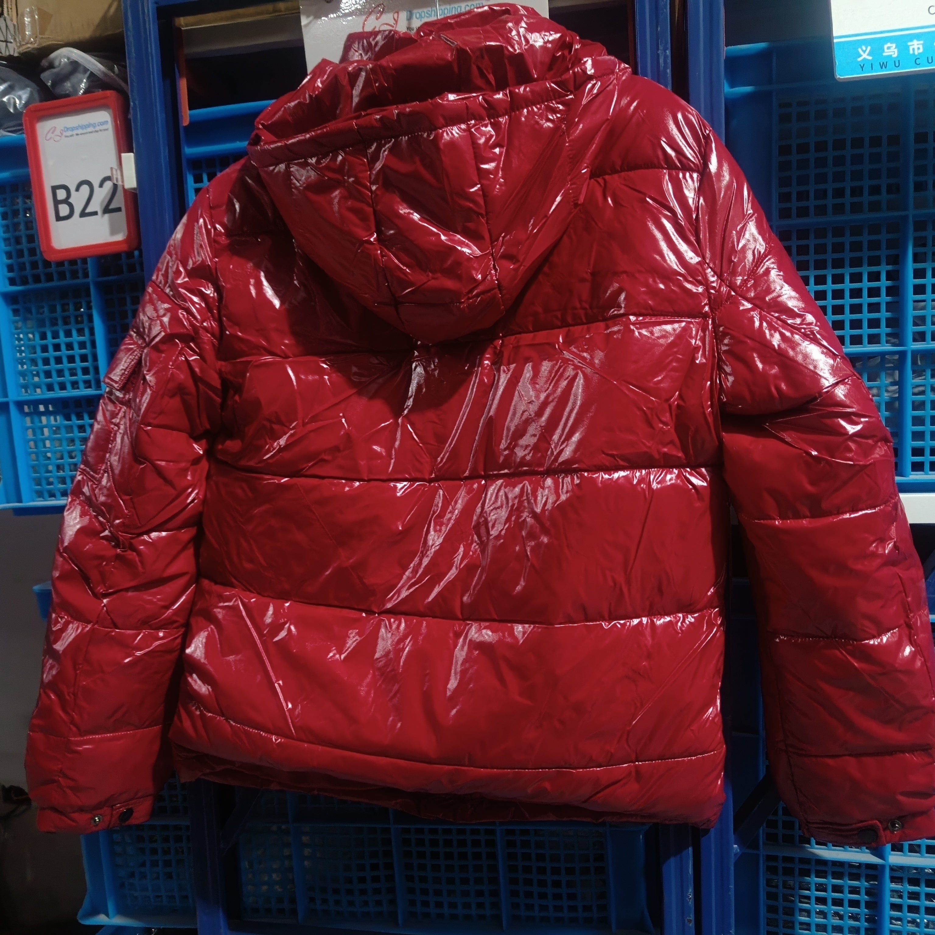 Unisex "Moncler" Hooded Down Puffer Jacket.