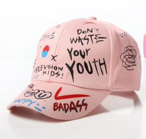 Unisex Hip-Hop Graffiti Baseball Cap.