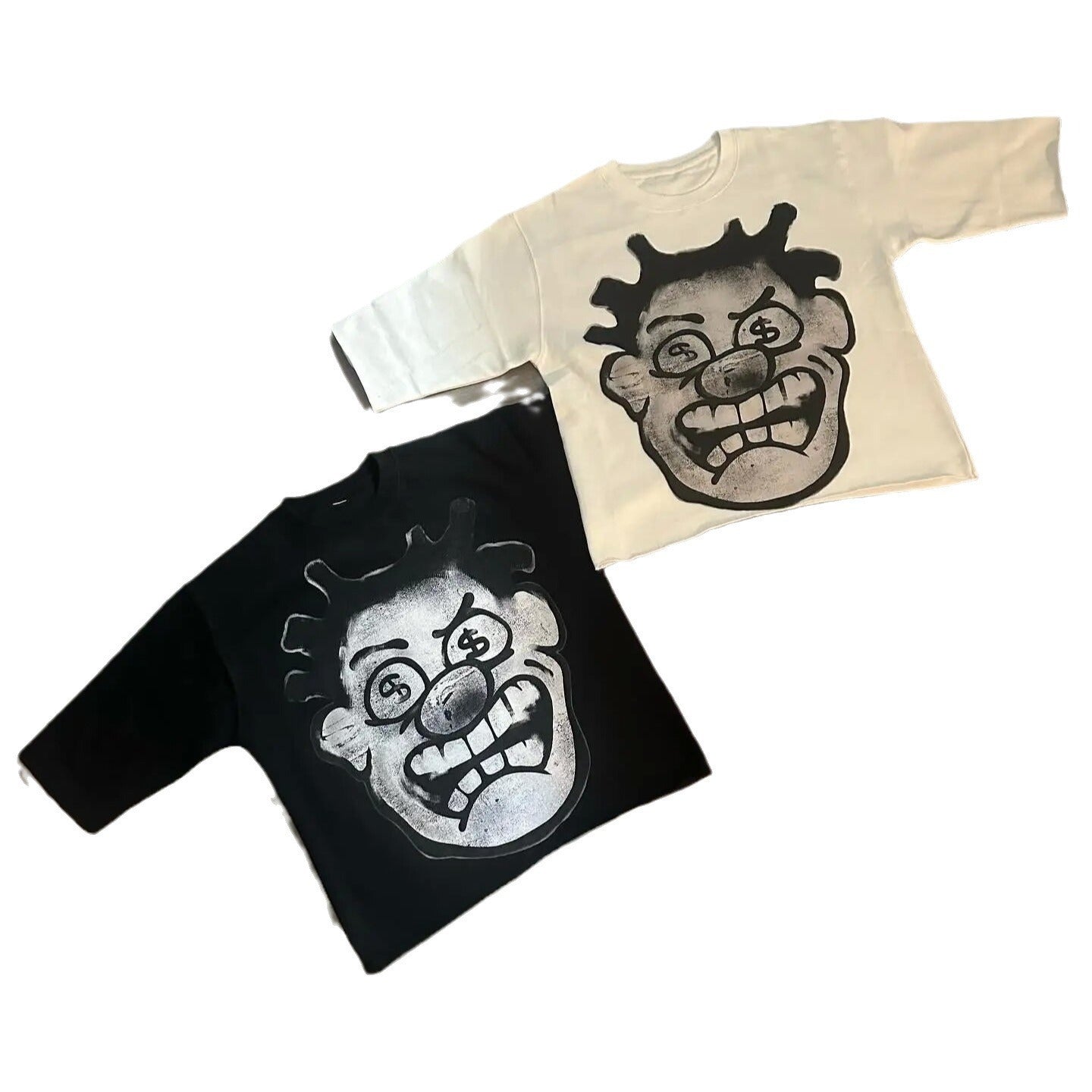 Men's Cartoon Pattern Hip-Hop T-Shirt.