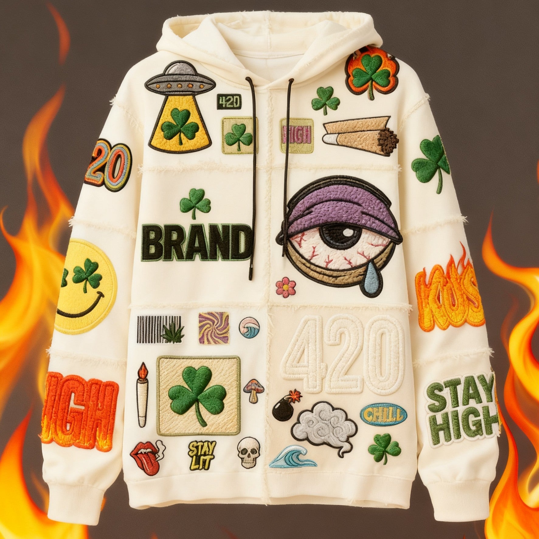 Unisex 420 Fashion Hip-Hop Hoodie.