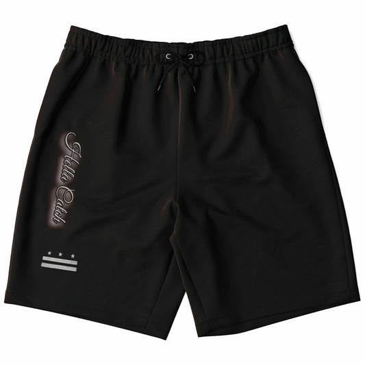 "Hella Catch" (D.C. Flag) Athletic Long Shorts - AOP