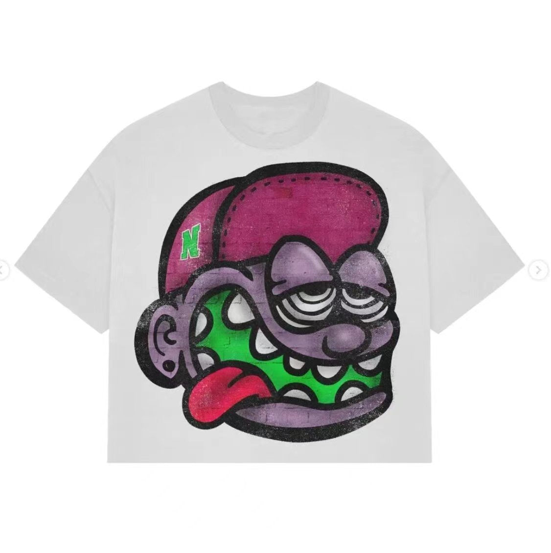 Men's Graphic Printed Cartoon Style T-Shirt.