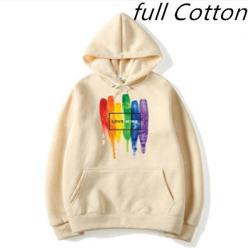 Unisex Pride LGBTQ (LOVE WINS) Cotton Hoodie.