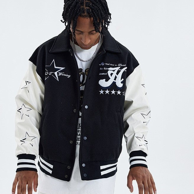 Men's American Retro Varsity Jacket.