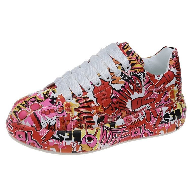 Women's Graffiti Casual Sports Sneakers.