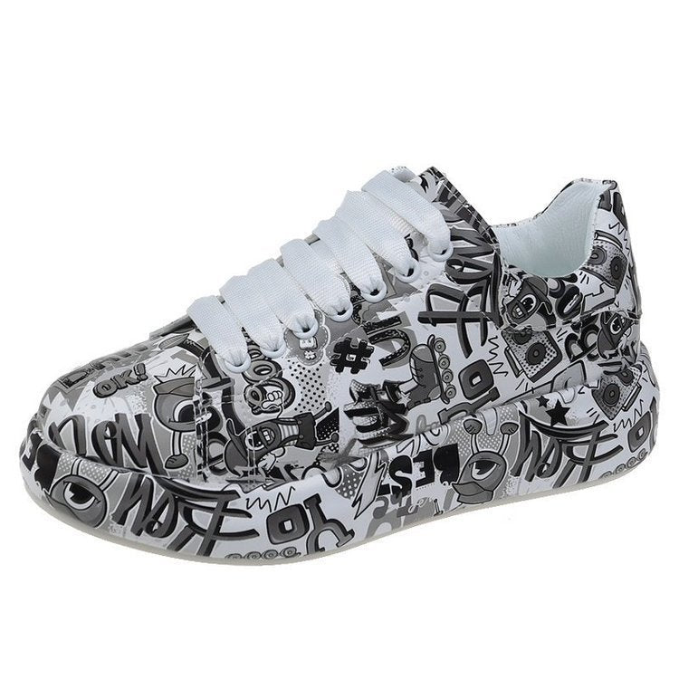 Women's Graffiti Casual Sports Sneakers.