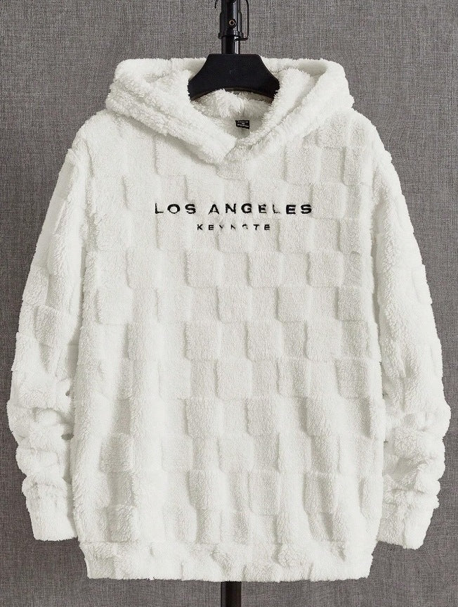 Men's Wool Pullover Hoodie.