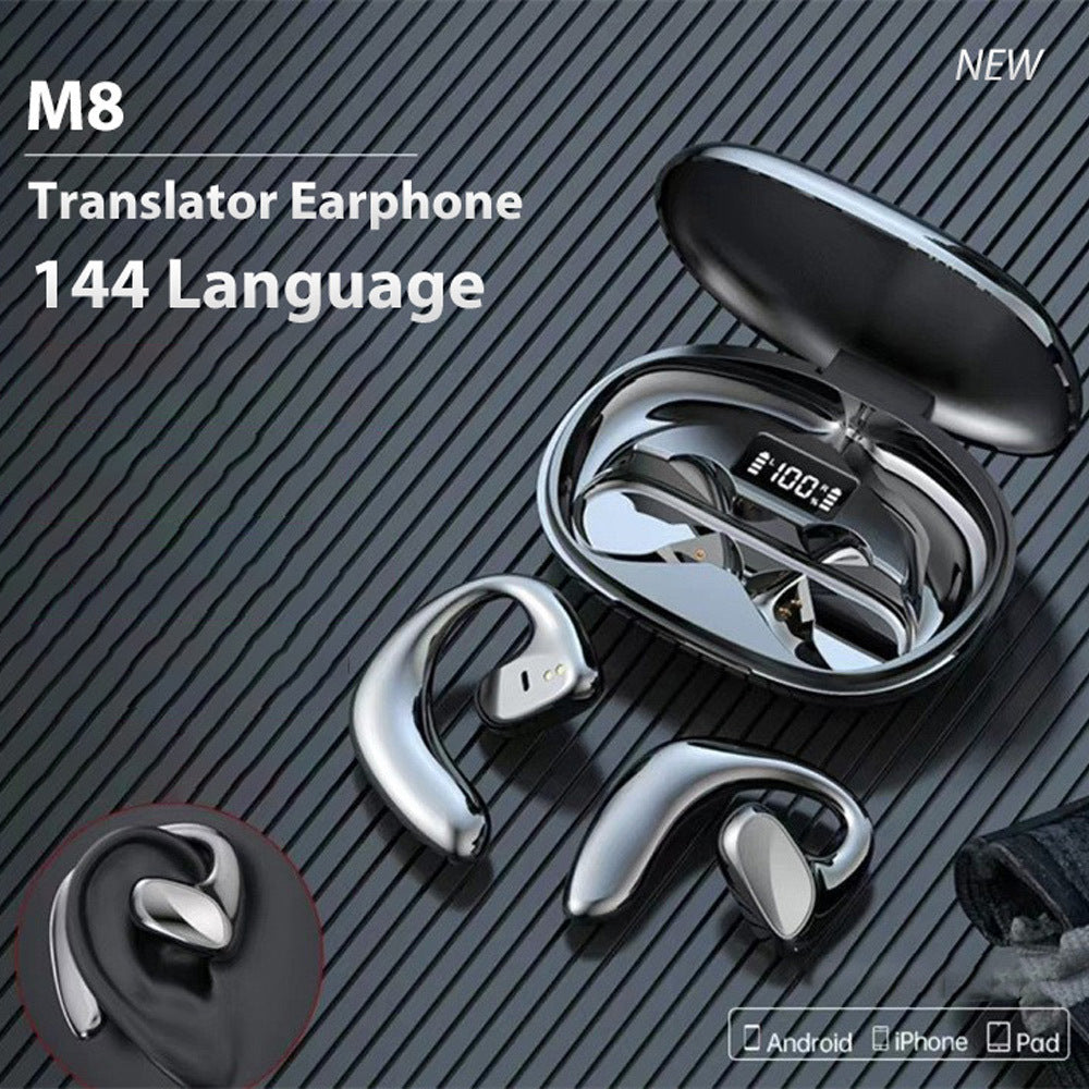 Bluetooth Two-Way Conversation Smart Translation Headphones.