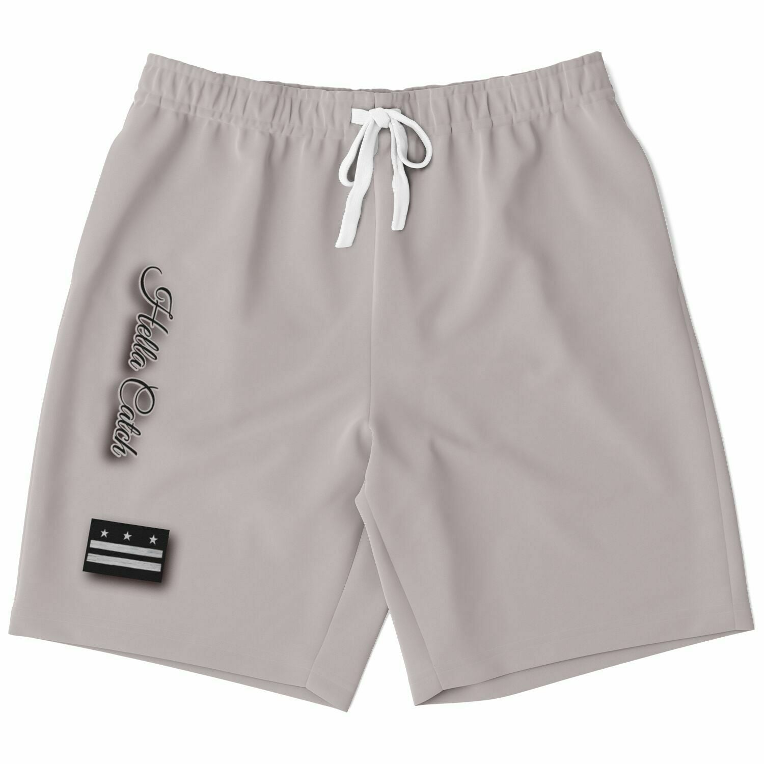 "Hella Catch" (D.C. Flag) Athletic Long Shorts - AOP