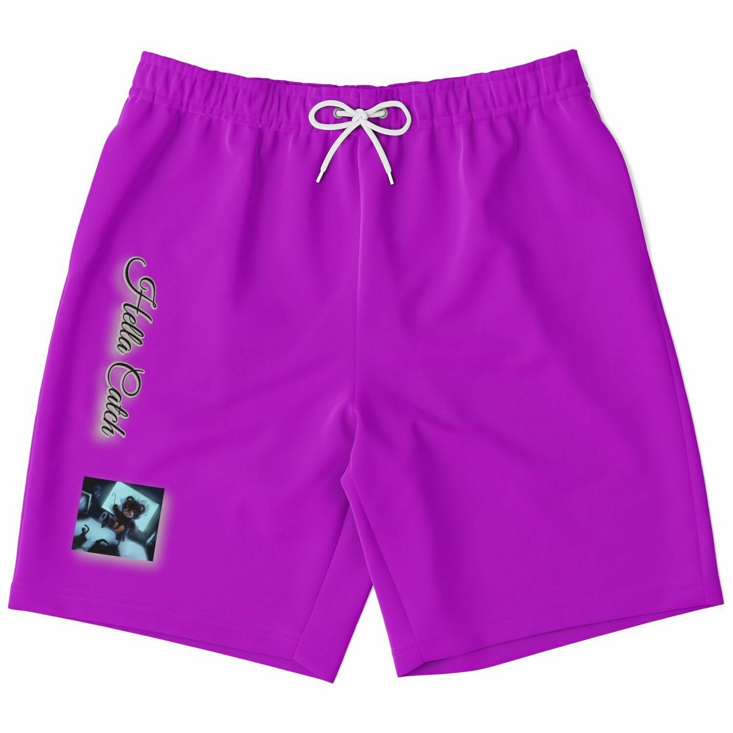 "Hella Catch" (Bad Bear) Athletic Long Shorts - AOP