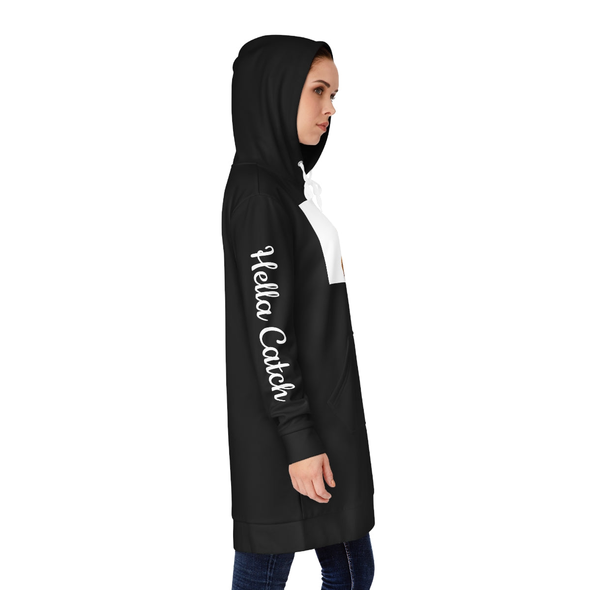 "Hella Catch" Women's Hoodie Dress (AOP)