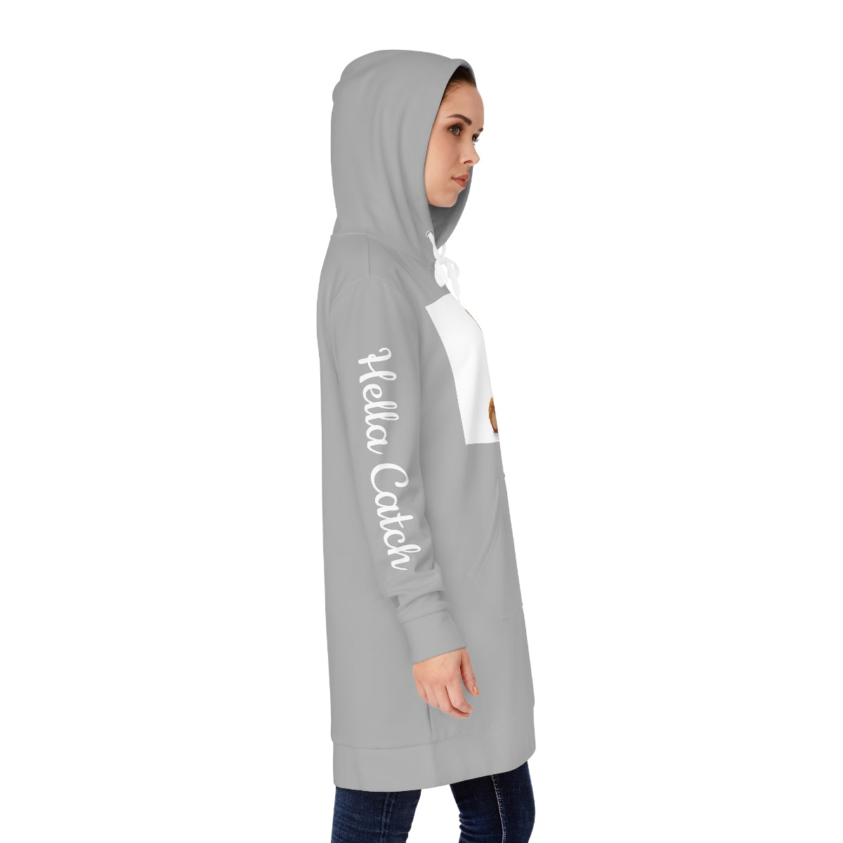 "Hella Catch" Women's Hoodie Dress (AOP)