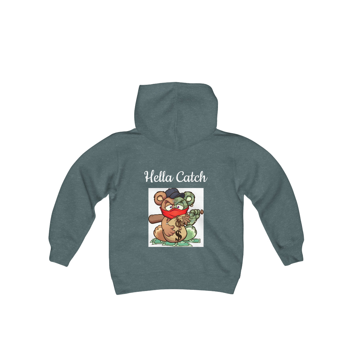 "Hella Catch" Youth Heavy Blend Hooded Sweatshirt