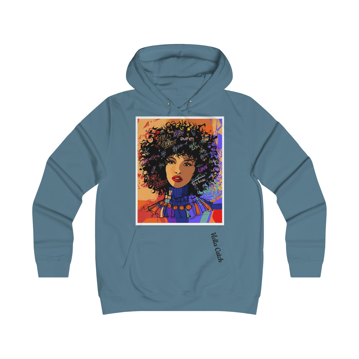 "Hella Catch" Girlie College Hoodie