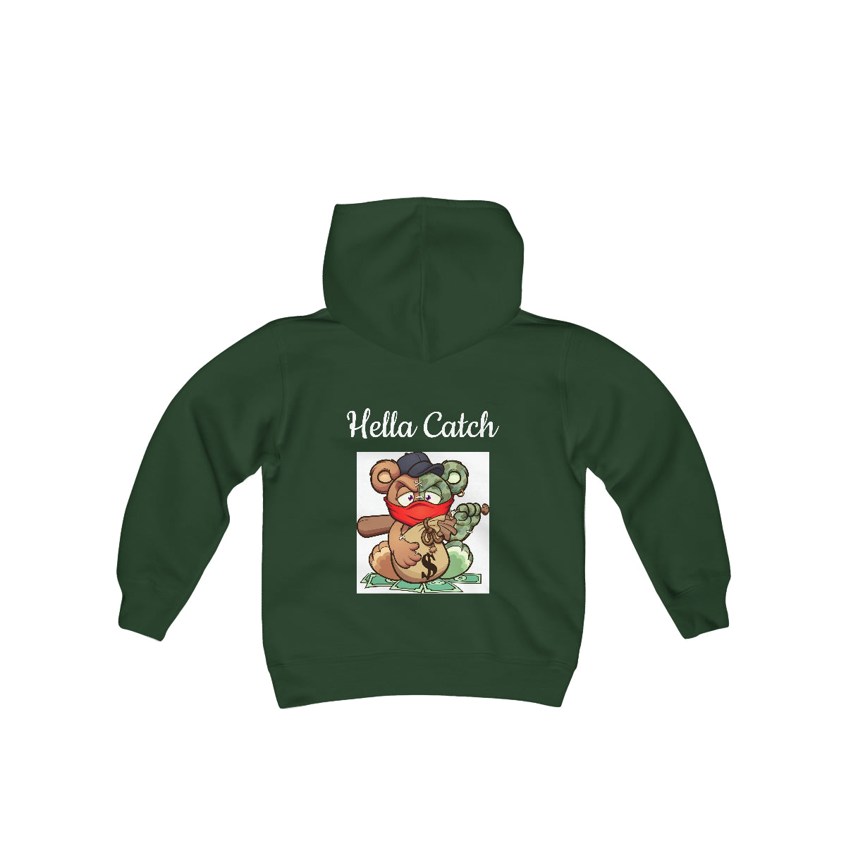 "Hella Catch" Youth Heavy Blend Hooded Sweatshirt