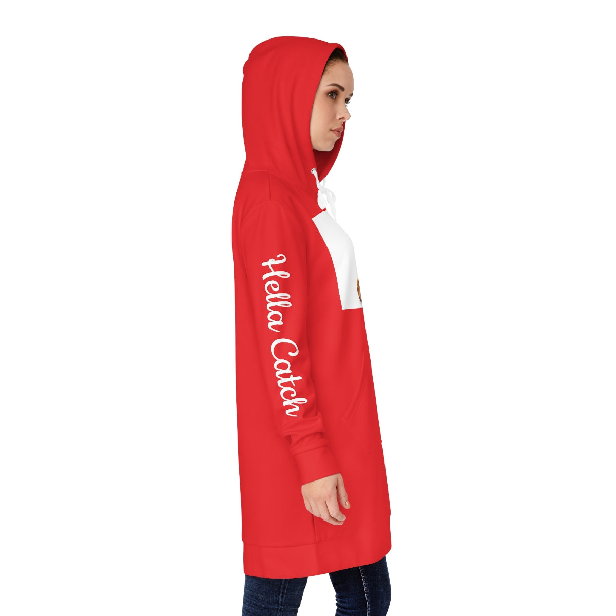 "Hella Catch" Women's Hoodie Dress (AOP)