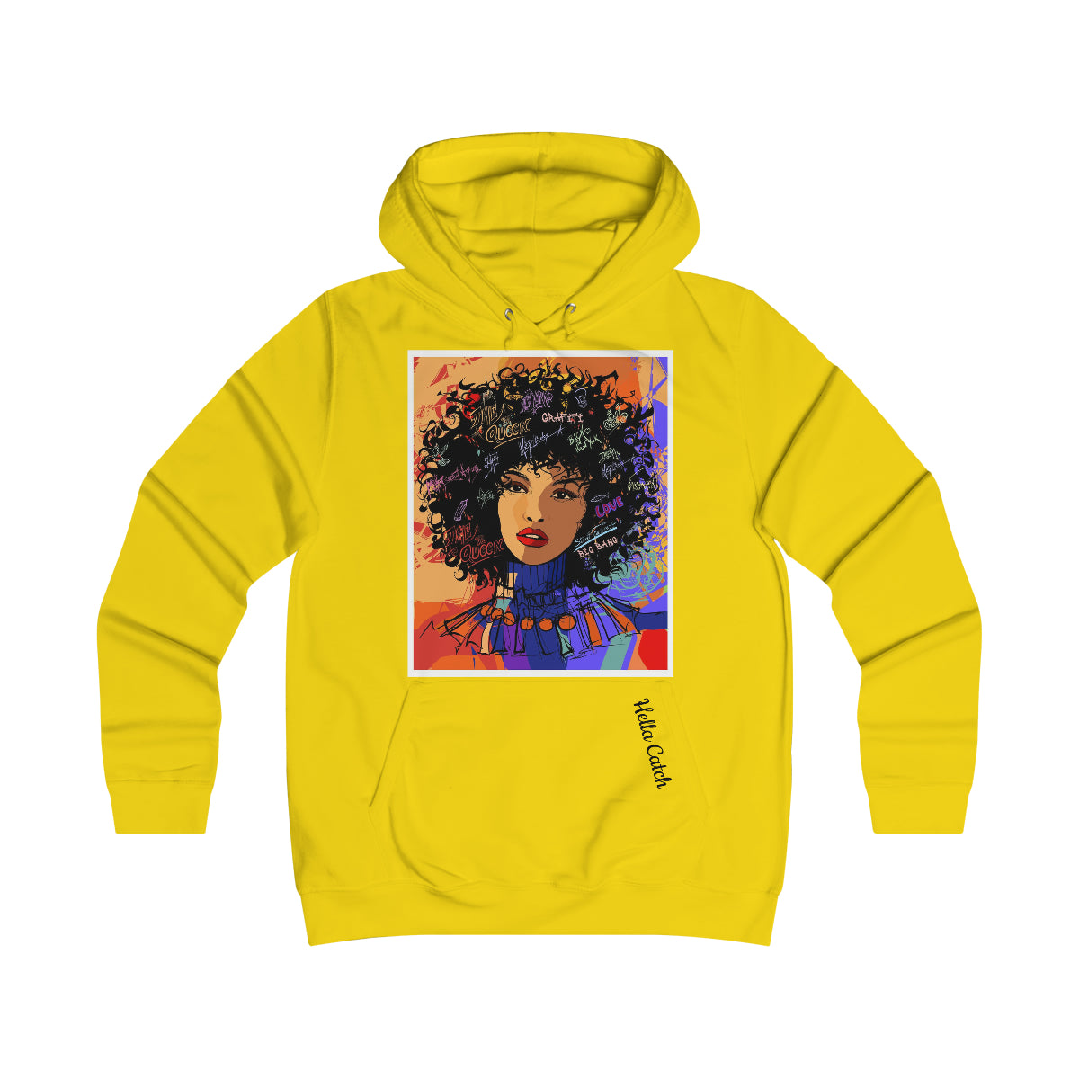 "Hella Catch" Girlie College Hoodie