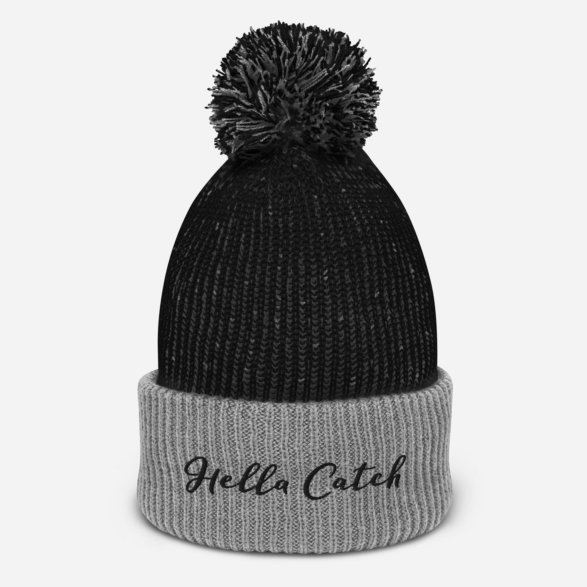 "Hella Catch" Pom-Pom Beanie