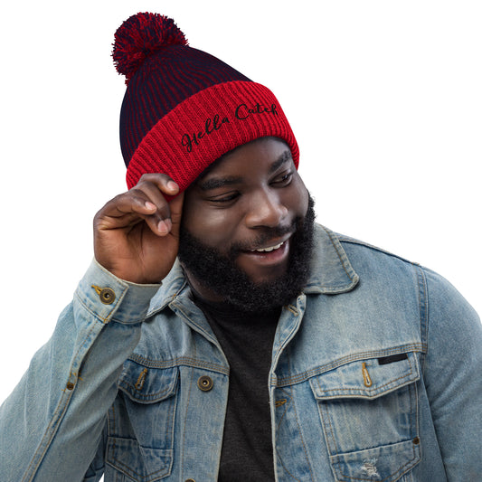 "Hella Catch" Pom-Pom Beanie