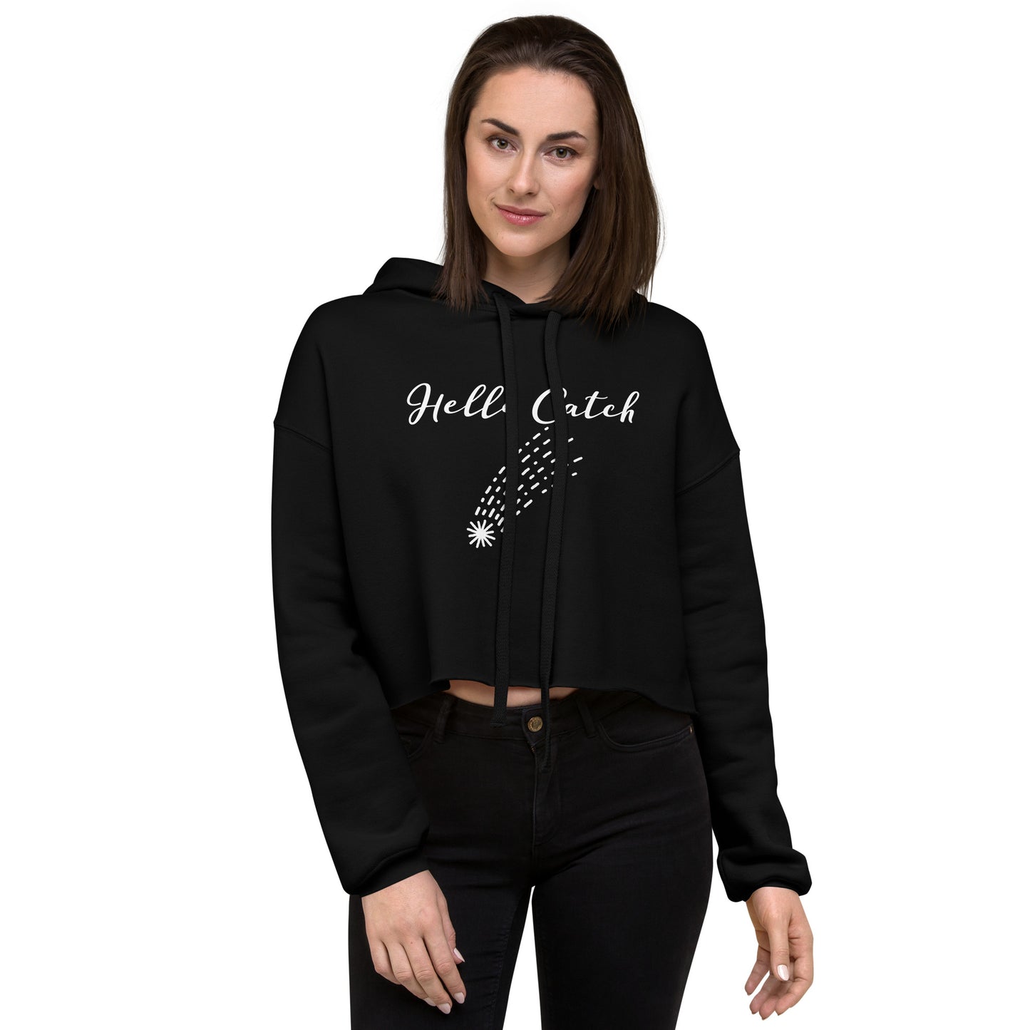 "Hella Catch" Women's Crop Hoodie